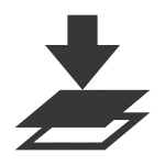 Merge Layer Below SVG Icon